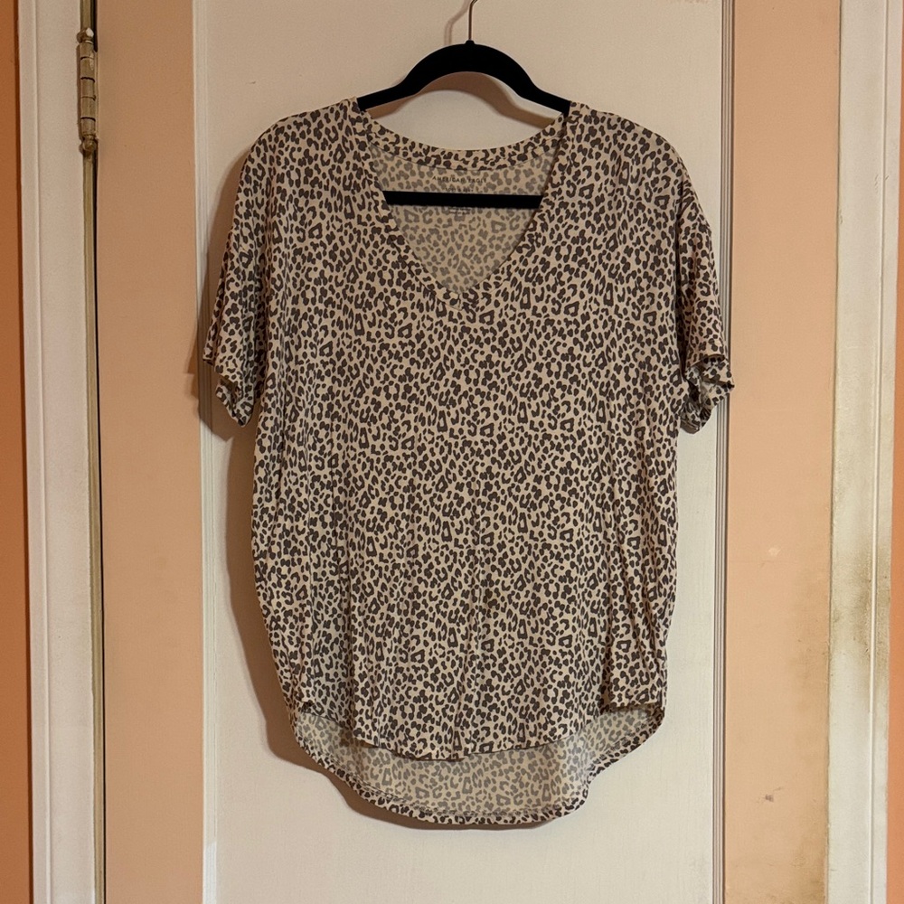 American Eagle Soft & Sexy Leopard Top